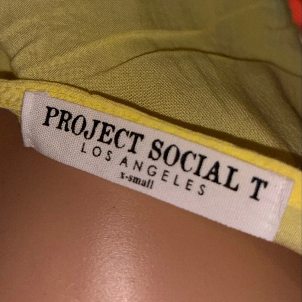 Project Social T Bright Yellow Tank Y2K - Picture 2 of 5
